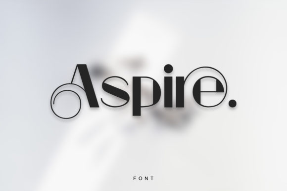 Aspire: An Elegant Display Font for Handmade Brands