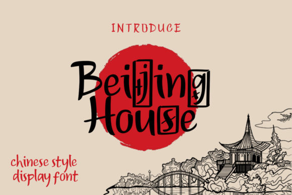 Beijing House: A Japanese-Inspired Display Font for Editorial Projects