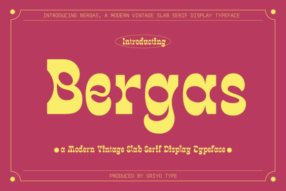 Bergas: A Whimsical Wavy Display Font Review