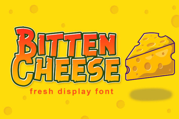 Bitten Cheese: A Playful Display Font for Makers