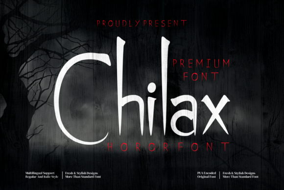 Chilax: A Creepy Display Font for Halloween Campaigns