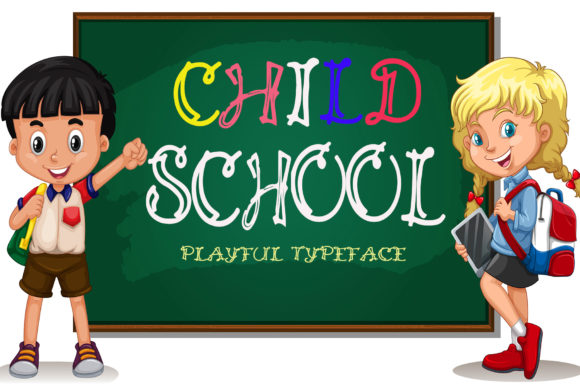 Child School: A Playful Display Font for Publishers