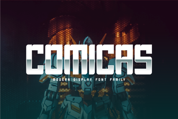 Comicas: A Bold, Robotic Display Font for Editorial Identity