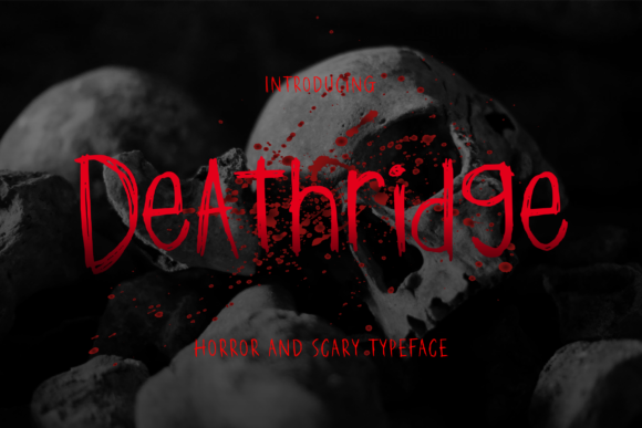Deathridge: A Dramatic Display Font for Halloween Design