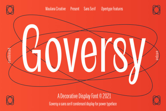 Goversy: A Clean Display Font for Modern Branding