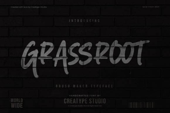 Grassroot Display Font for Street Art Campaign Graphics
