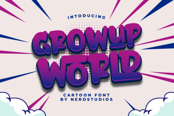 Growup World Font: A Playful Display Typeface Review