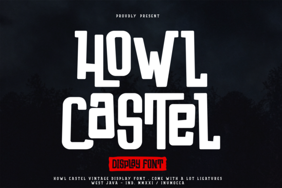 Howl Castel: A Cool and Spooky Display Font for Designers