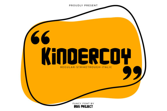 Kindercoy: A Cool Robotic Display Font for Bold Branding