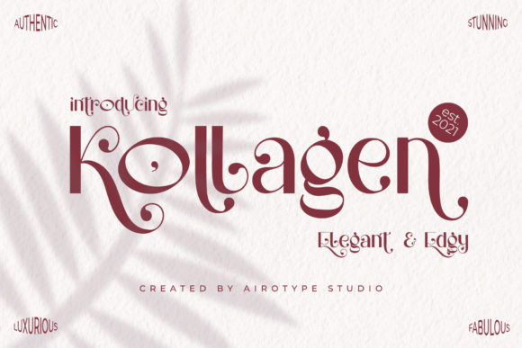 Kollagen: An Elegant Display Font for Marketing Visuals