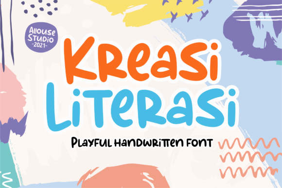 Kreasi Literasi: The Playful Paint Brushed Display Font for Brands