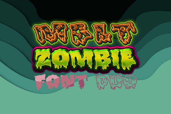 Melt Zombie Duo: A Creepy Display Font for Web