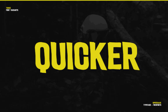 Quicker: A Bold Display Font for Impact-Driven Creators