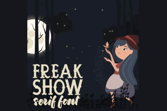 The Freak Show Font for Bold Handmade Products