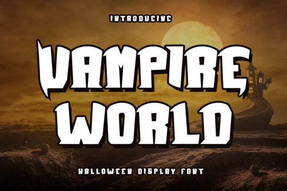 Vampire World: A Bold Display Font for Branding