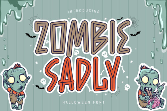 Zombie Sadly: A Creepy and Fun Display Font for Digital Projects